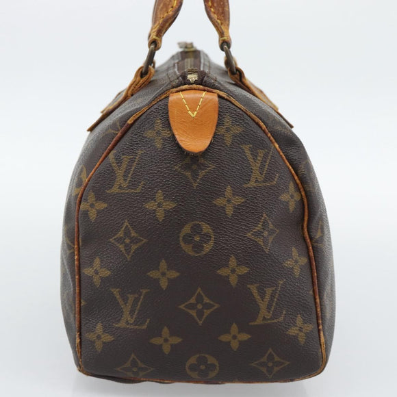 LOUIS VUITTON Monogram Speedy 25 Hand Bag M41528 LV Auth 194948