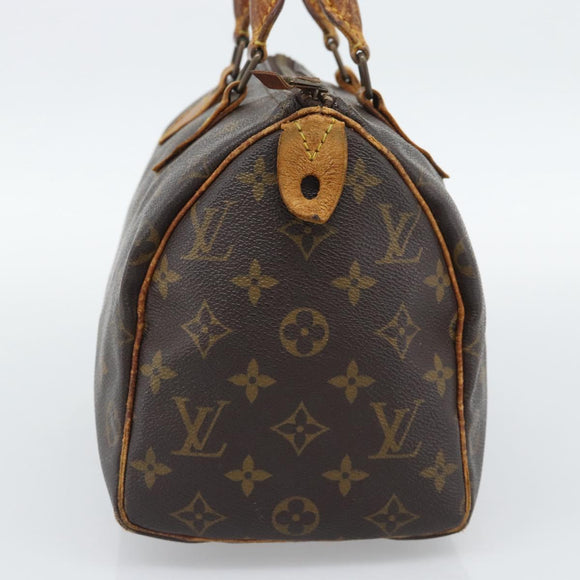 LOUIS VUITTON Monogram Speedy 25 Hand Bag M41528 LV Auth 194948