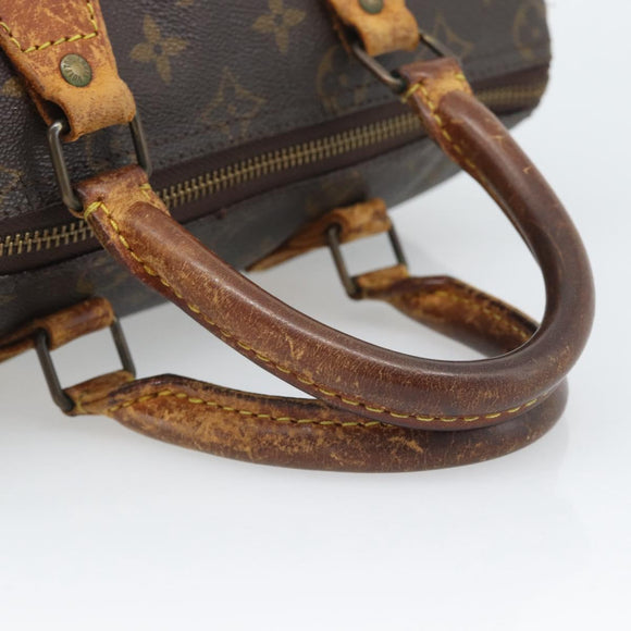 LOUIS VUITTON Monogram Speedy 25 Hand Bag M41528 LV Auth 194948