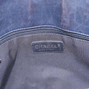CHANEL Lip Stick Chain Tote Bag Patent Leather Black Silver CC Auth 194954-15