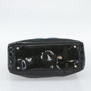 CHANEL Lip Stick Chain Tote Bag Patent Leather Black Silver CC Auth 194954-9