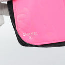 CHANEL Matelasse Cambon Line Long Wallet Leather Black Silver CC Auth 194957-14