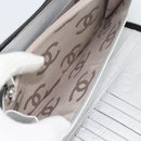 CHANEL Matelasse Cambon Line Long Wallet Leather Black Silver CC Auth 194958M-19