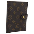 LOUIS VUITTON Monogram Agenda PM Day Planner Cover R20005 LV Auth 194959-1