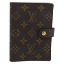 LOUIS VUITTON Monogram Agenda PM Day Planner Cover R20005 LV Auth 194959-13
