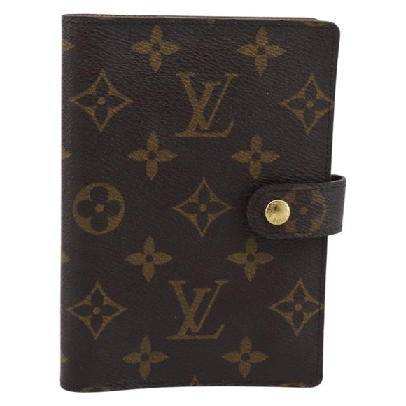 LOUIS VUITTON Monogram Agenda PM Day Planner Cover R20005 LV Auth 194959