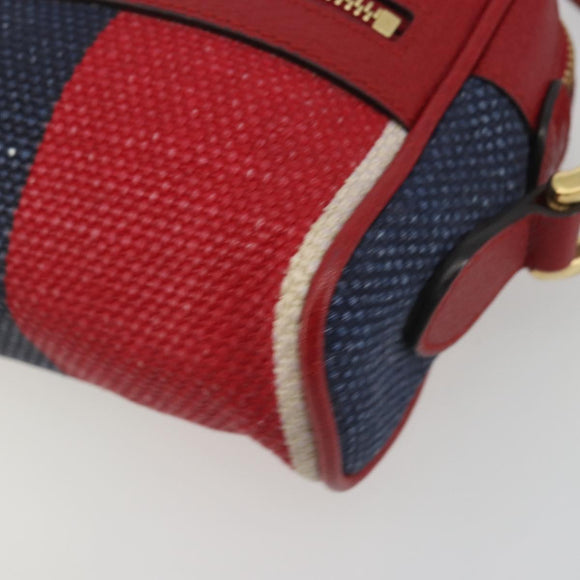 GUCCI Ofidia Shoulder Bag Canvas Red Gold 517350 Auth 194980A