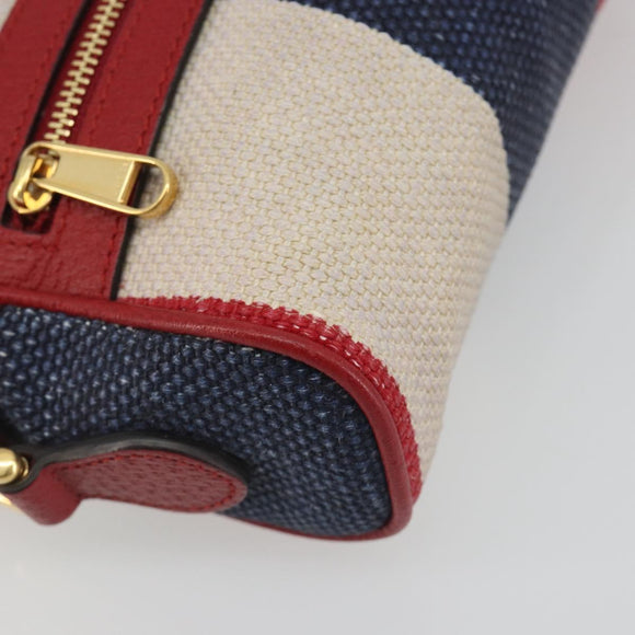 GUCCI Ofidia Shoulder Bag Canvas Red Gold 517350 Auth 194980A