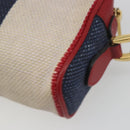 GUCCI Ofidia Shoulder Bag Canvas Red Gold 517350 Auth 194980A-12