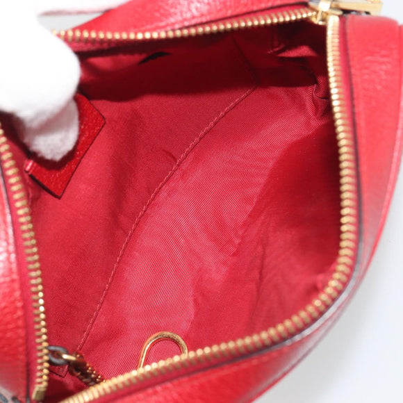 GUCCI Ofidia Shoulder Bag Canvas Red Gold 517350 Auth 194980A