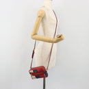 GUCCI Ofidia Shoulder Bag Canvas Red Gold 517350 Auth 194980A-24