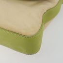 PRADA Shoulder Bag Nylon Beige Silver Auth 194981A-14