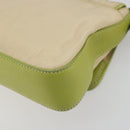 PRADA Shoulder Bag Nylon Beige Silver Auth 194981A-16