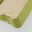 PRADA Shoulder Bag Nylon Beige Silver Auth 194981A-17