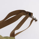 PRADA Backpack Nylon Beige Silver Auth 194982-15