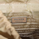 PRADA Backpack Nylon Beige Silver Auth 194982-23