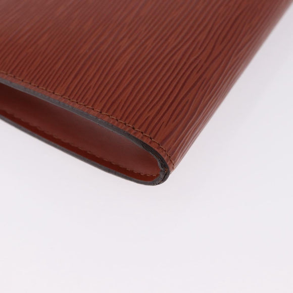 LOUIS VUITTON Epi Pochette Accessoires Accessory Pouch Brown M52983 Auth 194983A