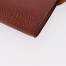LOUIS VUITTON Epi Pochette Accessoires Accessory Pouch Brown M52983 Auth 194983A-14