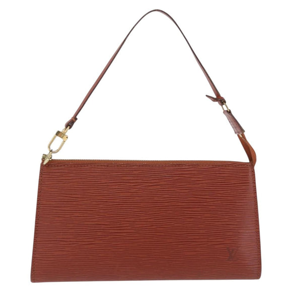 LOUIS VUITTON Epi Pochette Accessoires Accessory Pouch Brown M52983 Auth 194983A