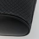 BALLY Chain Shoulder Bag Leather Black Gold Auth 194985A-10