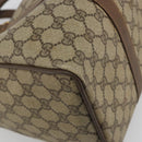 GUCCI GG Supreme Web Sherry Line Boston Bag PVC Beige Gold 40 02 007 Auth 194987-17