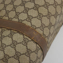 GUCCI GG Supreme Web Sherry Line Boston Bag PVC Beige Gold 40 02 007 Auth 194987-9