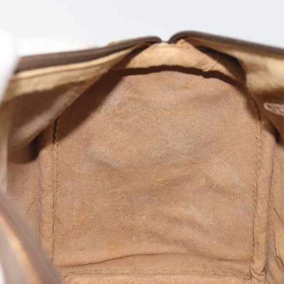 GUCCI GG Supreme Web Sherry Line Boston Bag PVC Beige Gold 40 02 007 Auth 194987