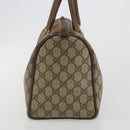 GUCCI GG Supreme Web Sherry Line Boston Bag PVC Beige Gold 40 02 007 Auth 194987-3