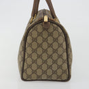 GUCCI GG Supreme Web Sherry Line Boston Bag PVC Beige Gold 40 02 007 Auth 194987-4