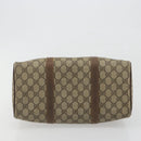 GUCCI GG Supreme Web Sherry Line Boston Bag PVC Beige Gold 40 02 007 Auth 194987-5
