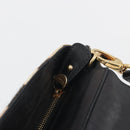Salvatore Ferragamo Gancini Hand Bag Harako Leather 2way Beige Gold Auth 194990A-23