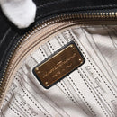 Salvatore Ferragamo Gancini Hand Bag Harako Leather 2way Beige Gold Auth 194990A-24