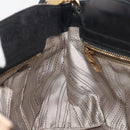 Salvatore Ferragamo Gancini Hand Bag Harako Leather 2way Beige Gold Auth 194990A-26