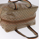 GUCCI GG Crystal Boston Bag Coated Canvas Beige 153240 Auth 194991-7
