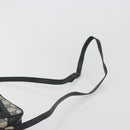 GUCCI GG Supreme Sherry Line Shoulder Bag PVC Navy Gold Auth 194995-8