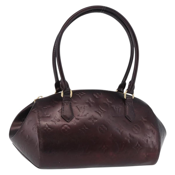 LOUIS VUITTON Vernis Sherwood PM Shoulder Bag Amarante M91493 LV Auth 194997