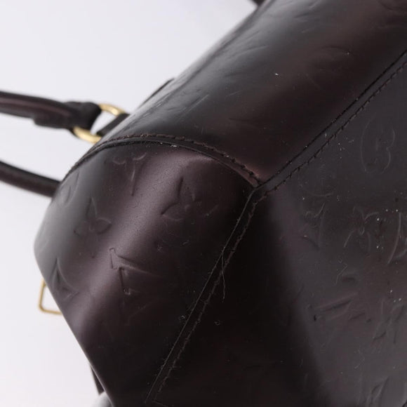 LOUIS VUITTON Vernis Sherwood PM Shoulder Bag Amarante M91493 LV Auth 194997