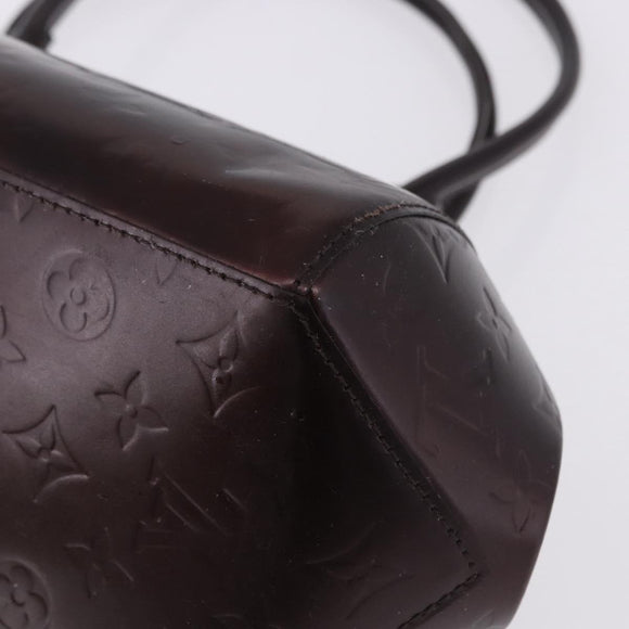 LOUIS VUITTON Vernis Sherwood PM Shoulder Bag Amarante M91493 LV Auth 194997