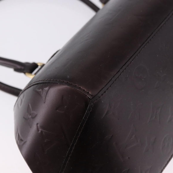 LOUIS VUITTON Vernis Sherwood PM Shoulder Bag Amarante M91493 LV Auth 194997
