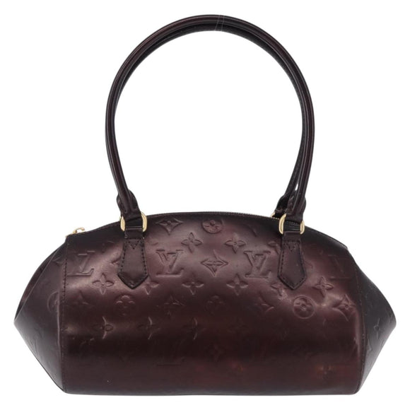 LOUIS VUITTON Vernis Sherwood PM Shoulder Bag Amarante M91493 LV Auth 194997