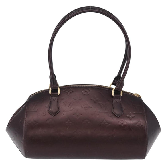 LOUIS VUITTON Vernis Sherwood PM Shoulder Bag Amarante M91493 LV Auth 194997