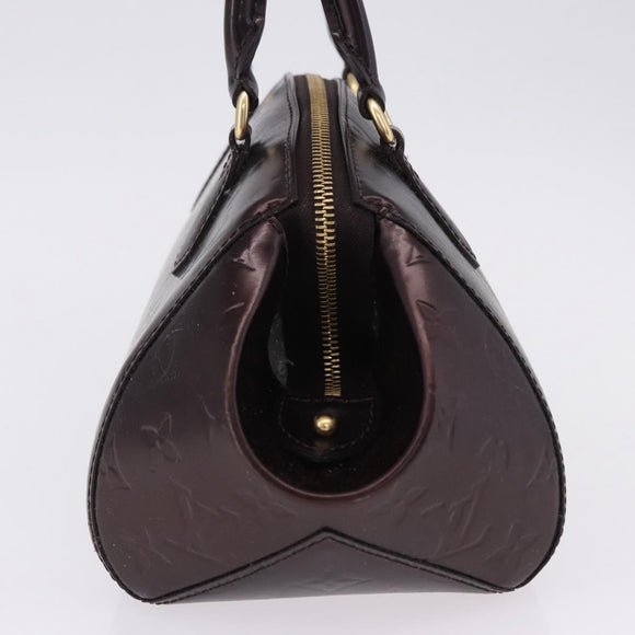 LOUIS VUITTON Vernis Sherwood PM Shoulder Bag Amarante M91493 LV Auth 194997