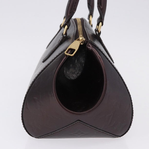 LOUIS VUITTON Vernis Sherwood PM Shoulder Bag Amarante M91493 LV Auth 194997