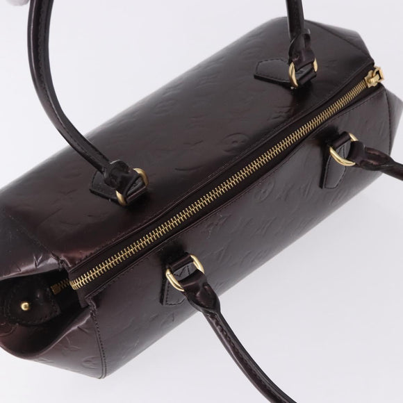LOUIS VUITTON Vernis Sherwood PM Shoulder Bag Amarante M91493 LV Auth 194997
