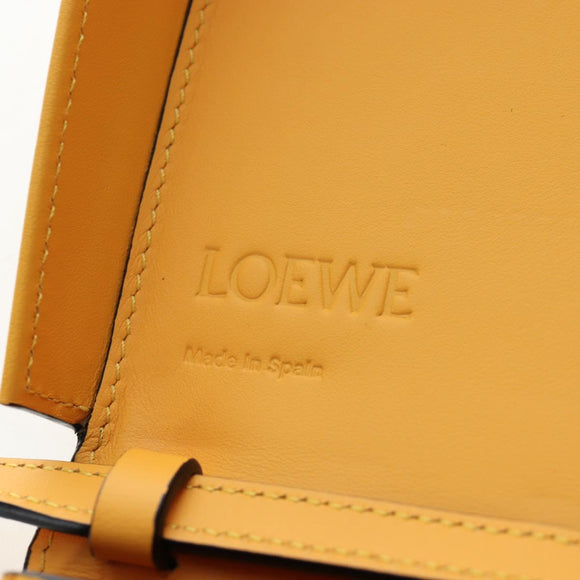 LOEWE Ken Price Collaboration La Palme Heel Bag Leather Yellow Auth 194998M