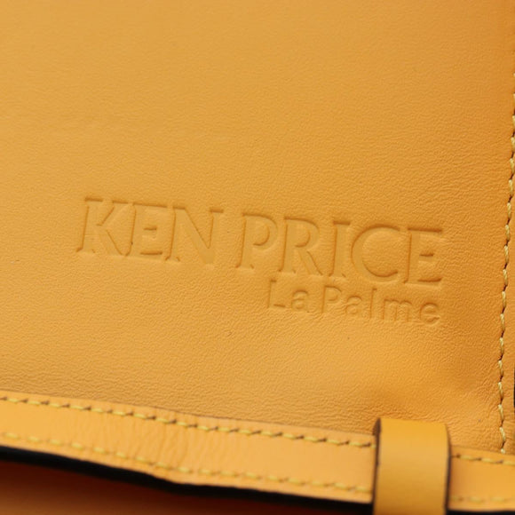 LOEWE Ken Price Collaboration La Palme Heel Bag Leather Yellow Auth 194998M