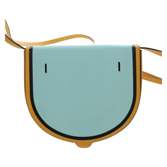 LOEWE Ken Price Collaboration La Palme Heel Bag Leather Yellow Auth 194998M