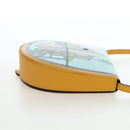 LOEWE Ken Price Collaboration La Palme Heel Bag Leather Yellow Auth 194998M-4