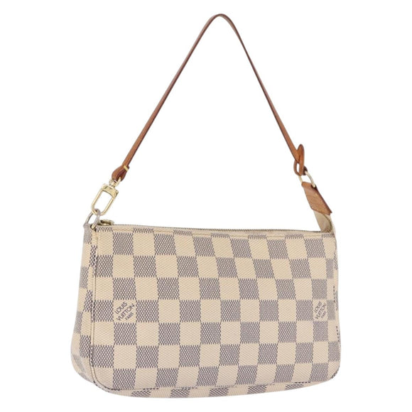 LOUIS VUITTON Damier Azur Pochette Accessoires Pouch N51986 LV Auth 194999