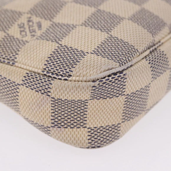 LOUIS VUITTON Damier Azur Pochette Accessoires Pouch N51986 LV Auth 194999